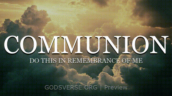 Communion motion background heavenly clouds