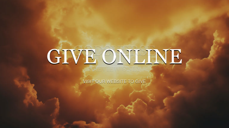 Give Online worship background heavenly clouds