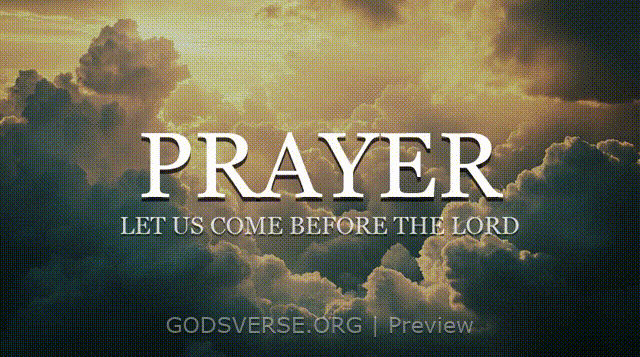 Prayer motion background heavenly clouds