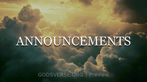 Announcements motion background heavenly clouds