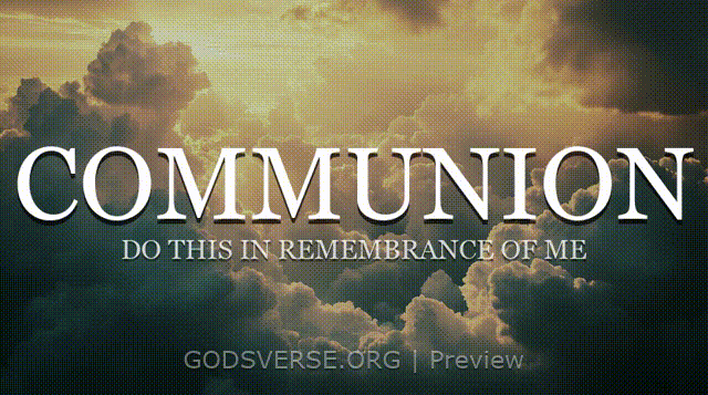 Communion motion background heavenly clouds