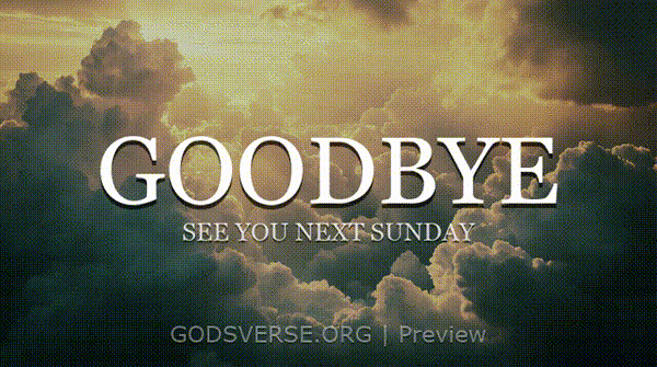 Goodbye motion background heavenly clouds