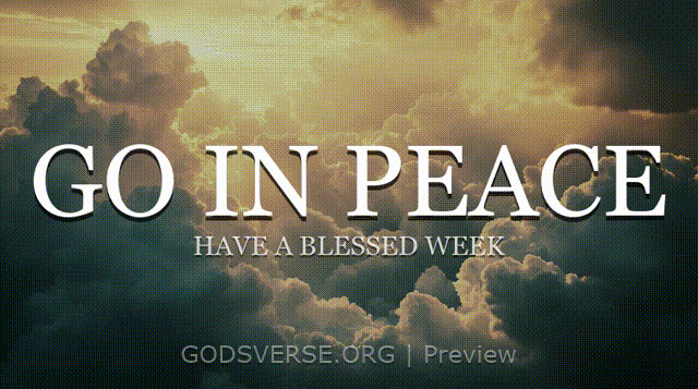 Go In Peace motion background heavenly clouds