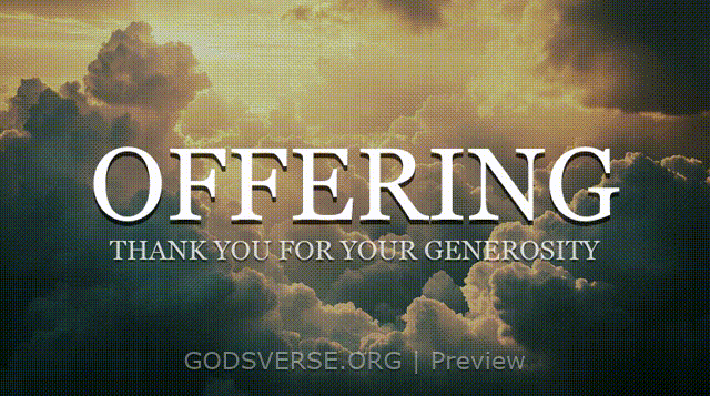 Offering motion background heavenly clouds