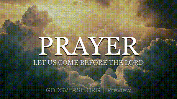 Prayer motion background heavenly clouds