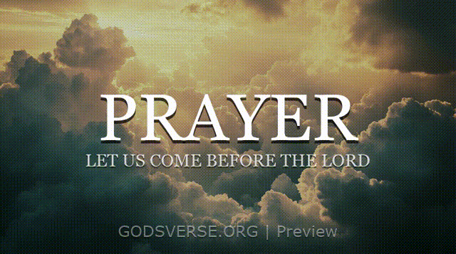 Prayer motion background heavenly clouds