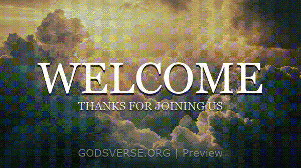 Welcome motion background heavenly clouds