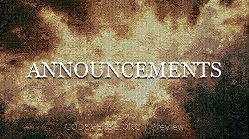 Announcements motion background heavenly clouds