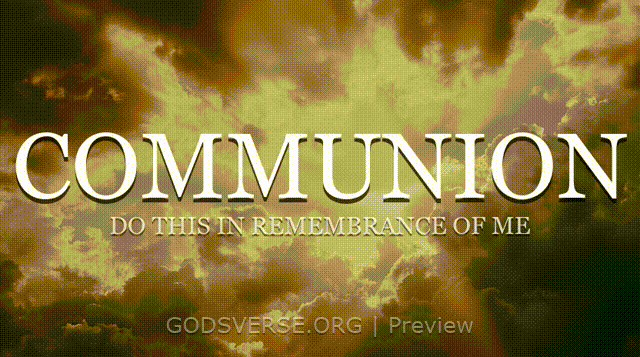 Communion motion background heavenly clouds