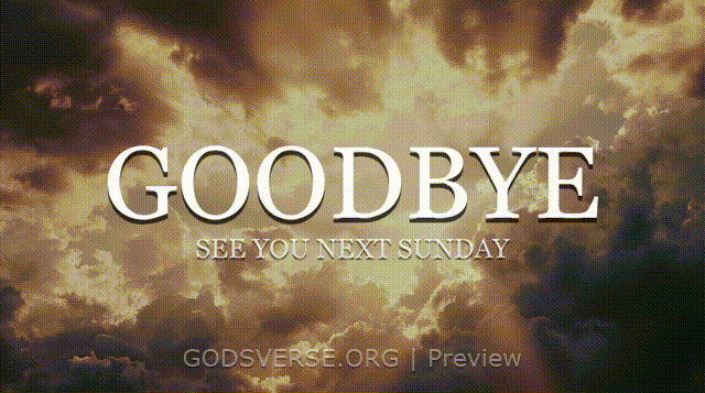 Goodbye motion background heavenly clouds