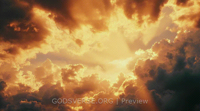 Blank motion background heavenly clouds
