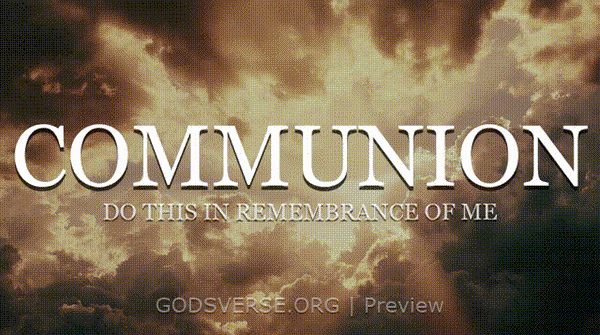 Communion motion background heavenly clouds