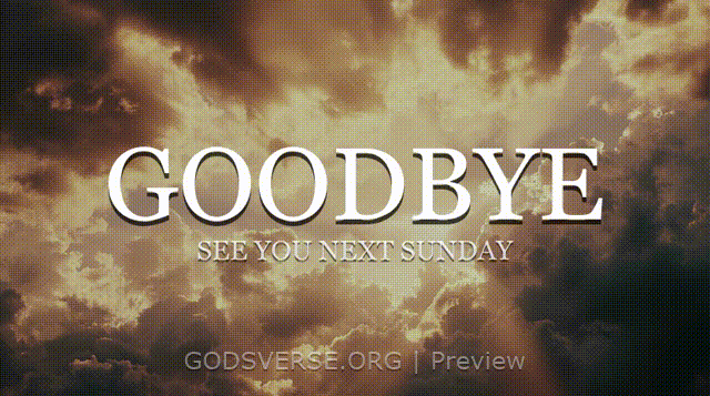 Goodbye motion background heavenly clouds