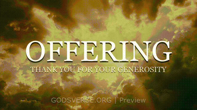 Offering motion background heavenly clouds