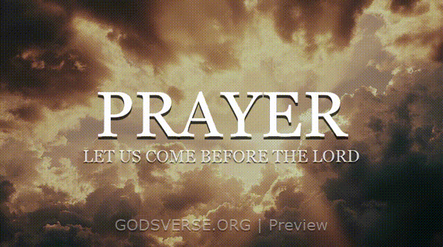 Prayer motion background heavenly clouds