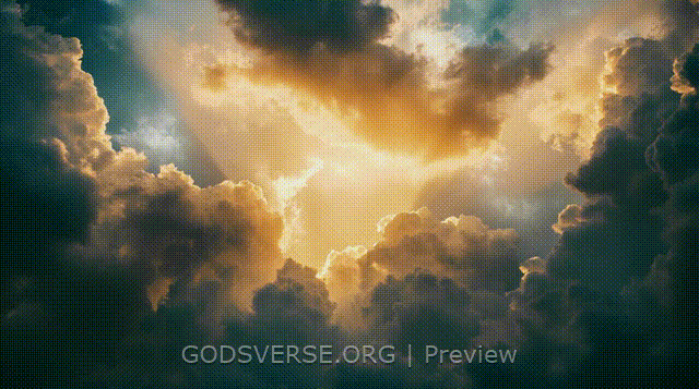 Blank motion background heavenly clouds