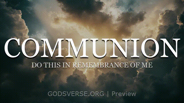 Communion motion background heavenly clouds