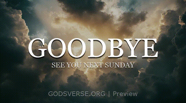 Goodbye motion background heavenly clouds