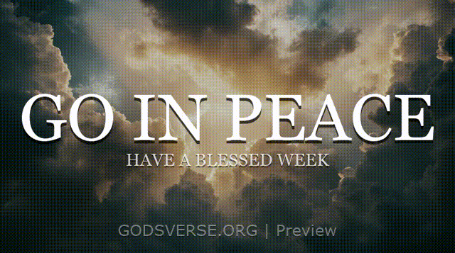 Go In Peace motion background heavenly clouds