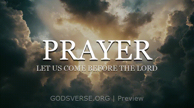 Prayer motion background heavenly clouds