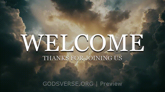 Welcome motion background heavenly clouds