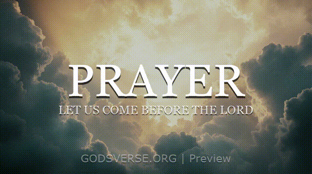 Prayer motion background heavenly clouds