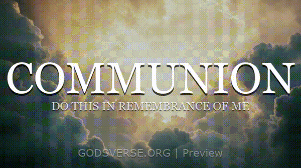 Communion motion background heavenly clouds