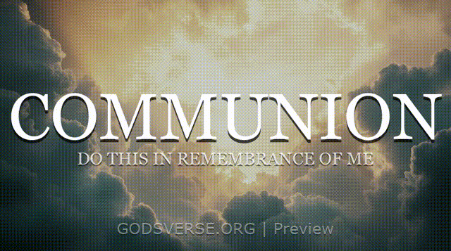 Communion motion background heavenly clouds