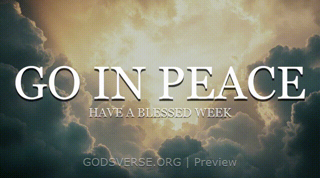 Go In Peace motion background heavenly clouds