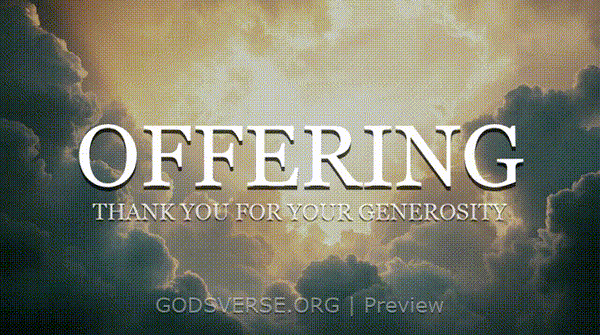 Offering motion background heavenly clouds