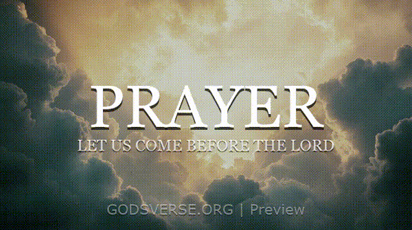 Prayer motion background heavenly clouds