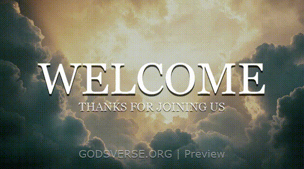 Welcome motion background heavenly clouds