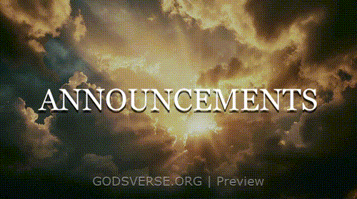 Announcements motion background heavenly clouds