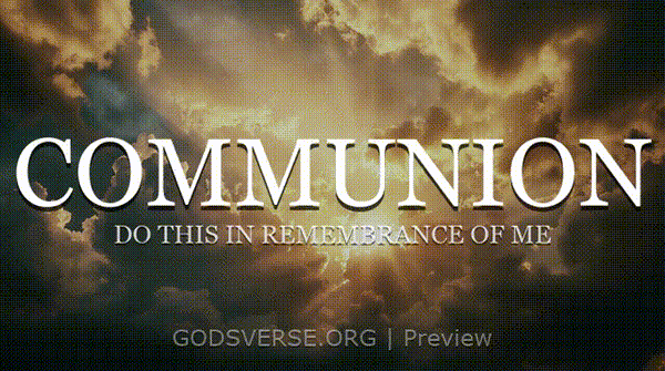 Communion motion background heavenly clouds