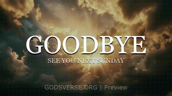 Goodbye motion background heavenly clouds