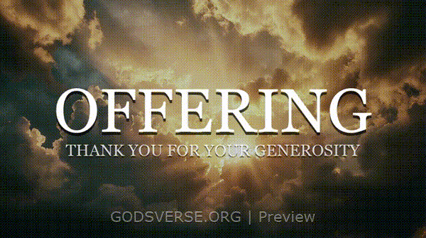 Offering motion background heavenly clouds