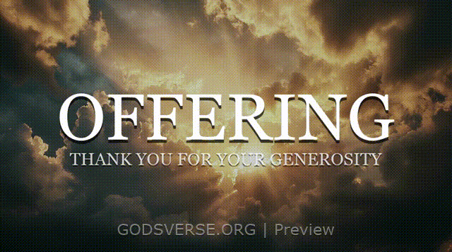 Offering motion background heavenly clouds