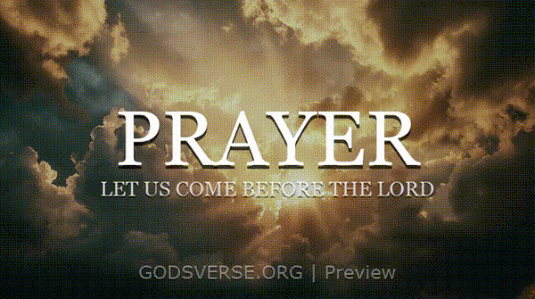 Prayer motion background heavenly clouds