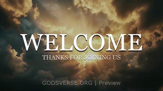 Welcome motion background heavenly clouds