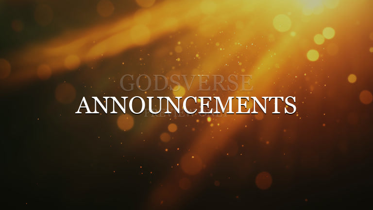 Announcements worship background light leak flare