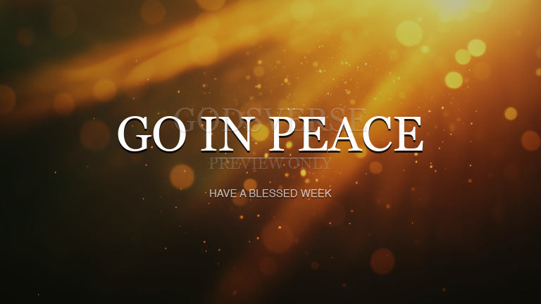 Go In Peace worship background light leak flare