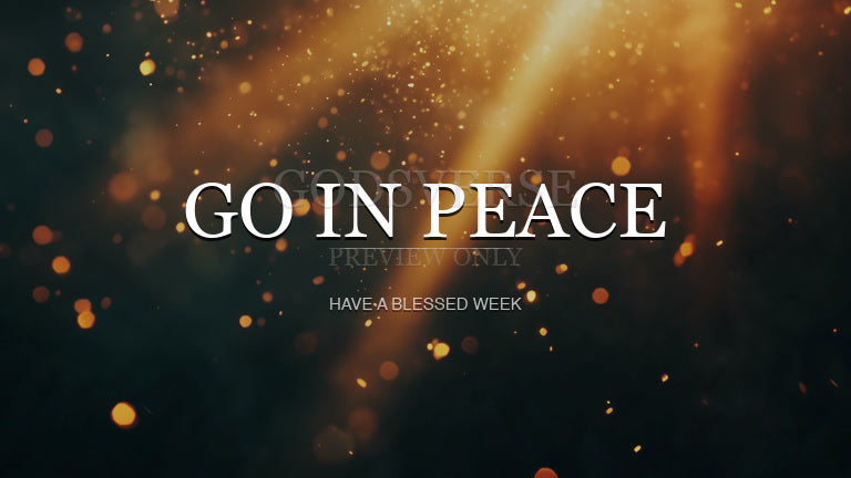 Go In Peace worship background light leak flare