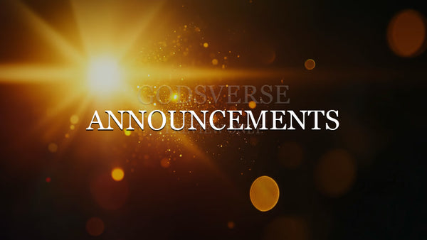 Announcements worship background light leak flare