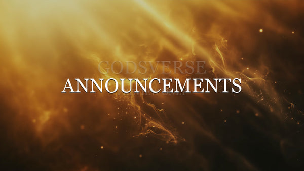 Announcements worship background light leak flare