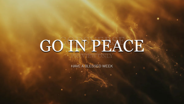 Go In Peace worship background light leak flare