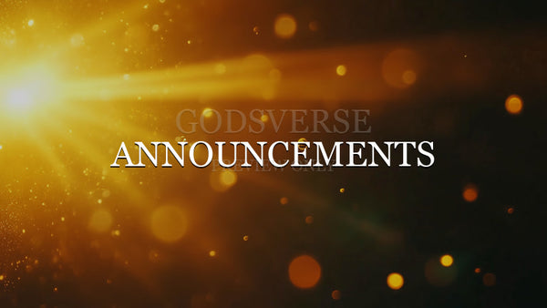 Announcements worship background light leak flare