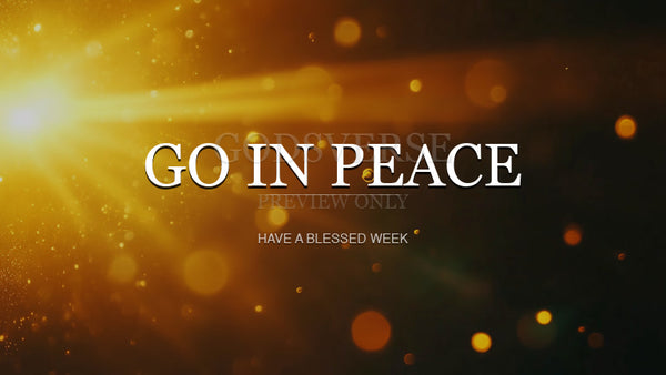Go In Peace worship background light leak flare