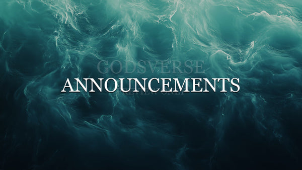 Announcements worship background living water