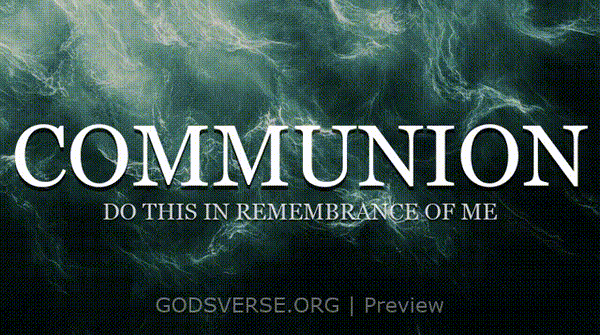 Communion motion background living water