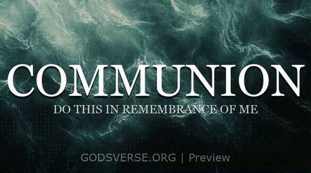 Communion motion background living water